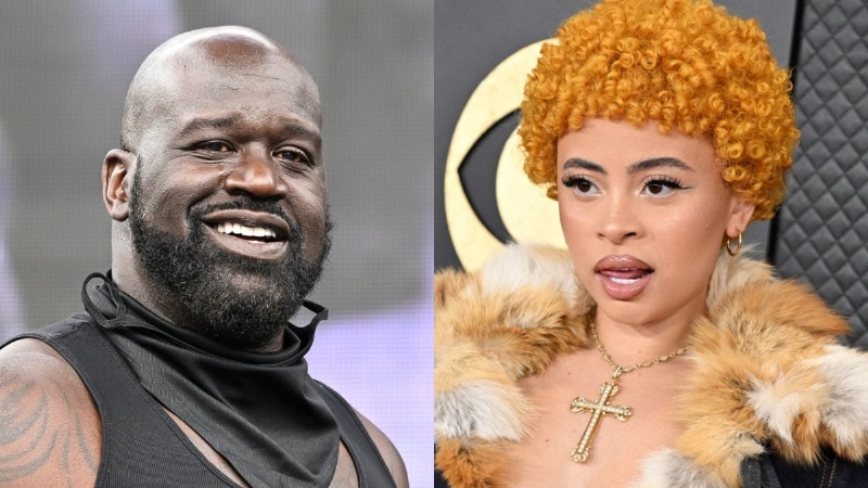 Shaquille O'Neal Lusts Over Ice Spice After Super Bowl Encounter