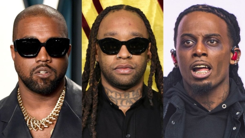 Kanye West Attends Inter Milan Game With Ty Dolla $ign & More