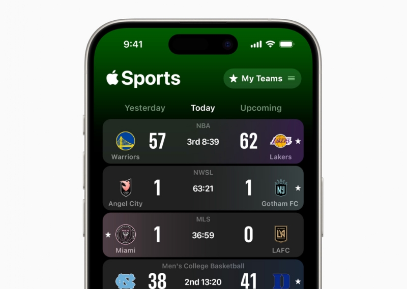 Apple Launches Their Own Live Sports App