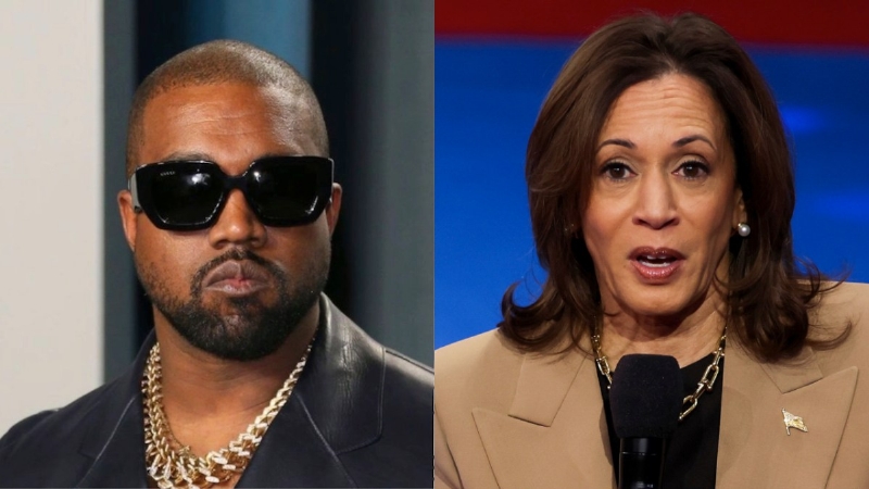 Kanye West Apologizes To Kamala Harris For Crude Post On X