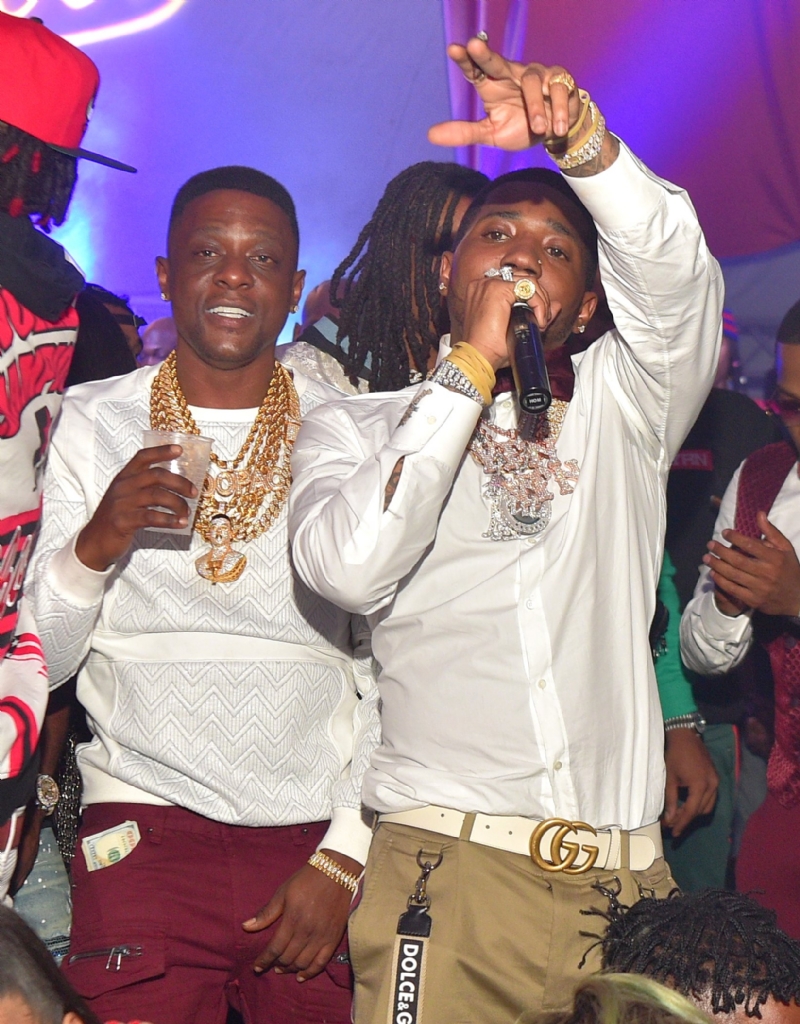 Welcome Home: Boosie Gift's YFN Lucci an Iced Out Pendant & Money