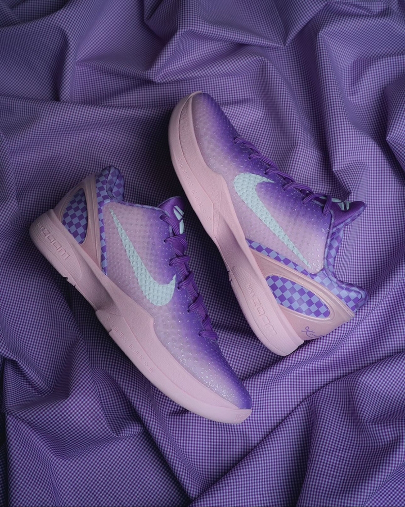 Vanessa Bryant Unveils The Kobe 6 Protro "Purple Checkerboard" PE