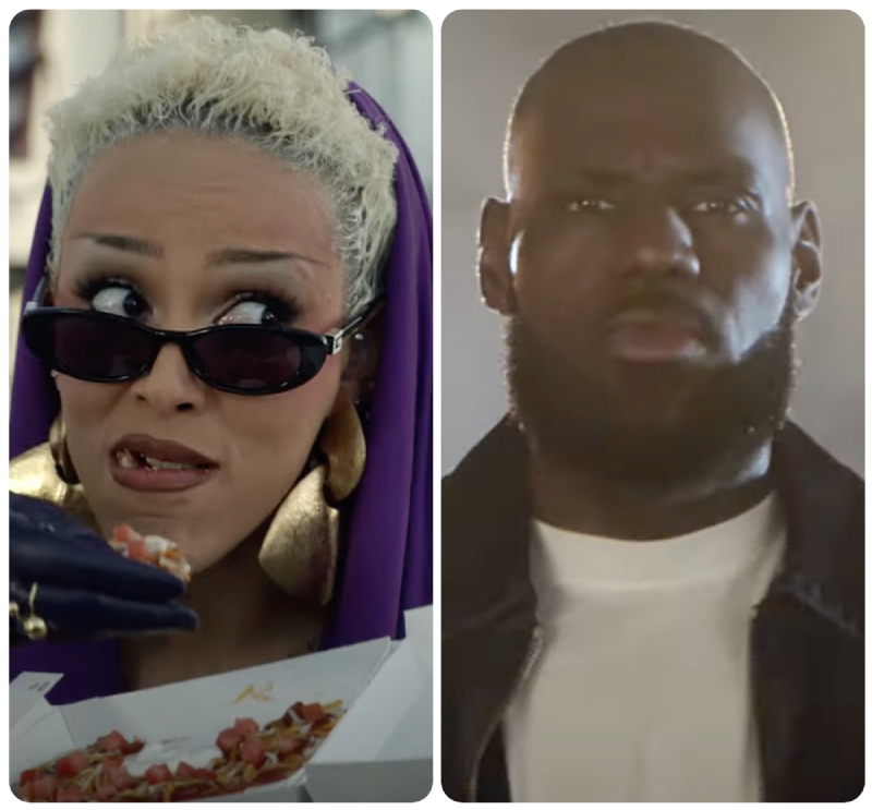 Super Bowl LIX: LeBron James, Doja Cat, Druski & More Stars Score Big Laughs With Eyebrow Raising Ri