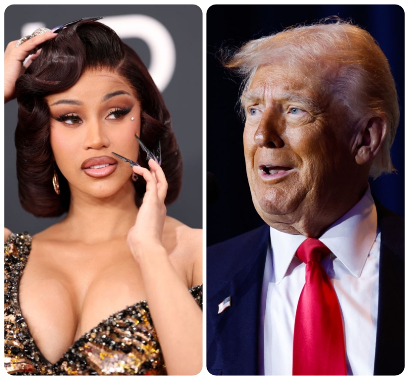 Cardi B Blames Trump For Ruining Her $3K Bloody Shoes, Suggests He Return Her Deported Uncle To The 