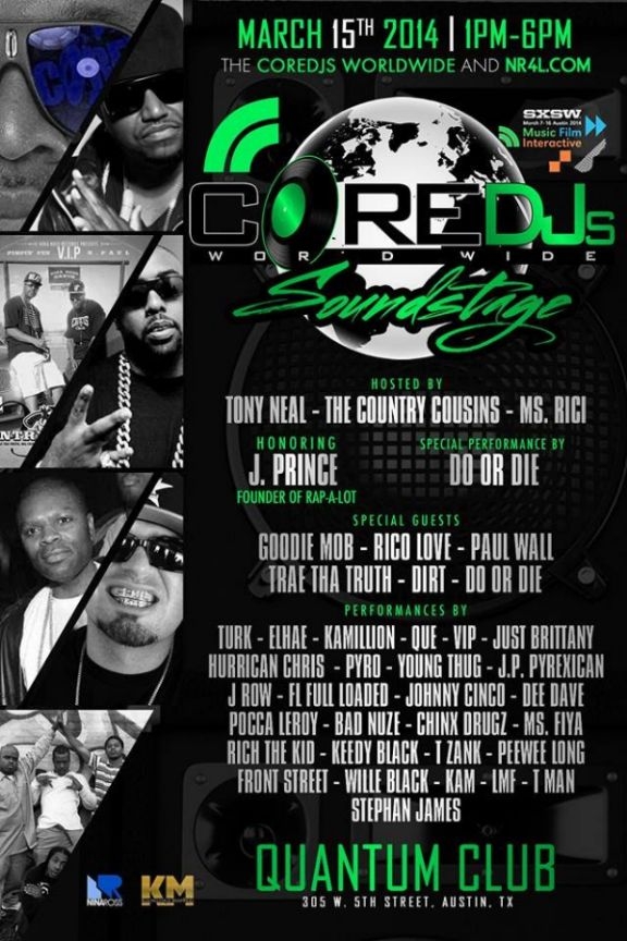 3/15 FRONTSTREET PERFORMING LIVE SXSW ON CORE DJS SOUNDSTAGE
