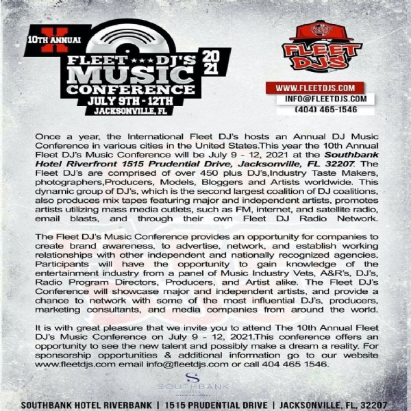 "FLEET INVITE" 2021 FLEET DJ'S MUSIC CONFERENCE