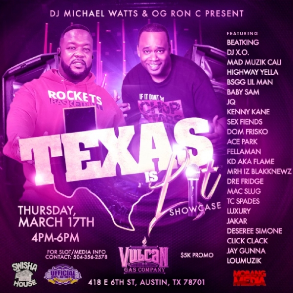 We lit today!!! Starting off with the #TexasIsLit showcase with @ogronc & @DjmichealWatts from 4-6..