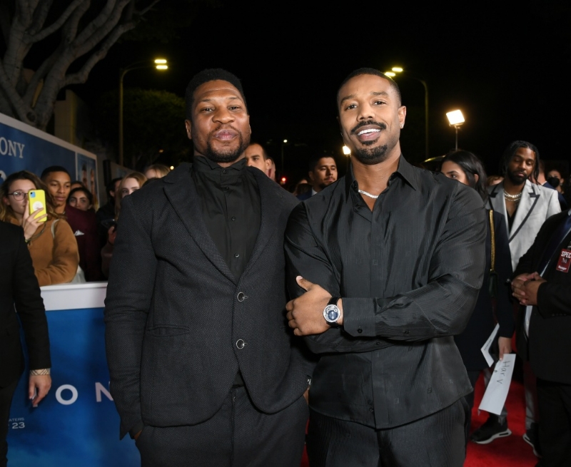 Michael B. Jordan & Jonathan Majors Caught Checking Out Interviewer's Butt: Twitter Reacts