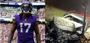 VIKINGS WIDE RECEIVER K.J. OSBORN SAVES MAN FROM BURNING CAR