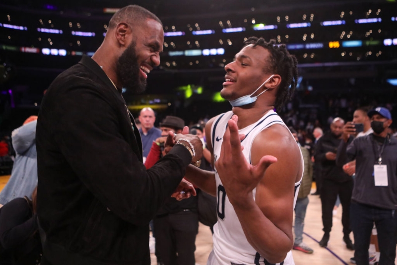 Like Father, Like Son: Bronny James Stuns In The McDonalds All-American Dunk Contest 20 Years After 