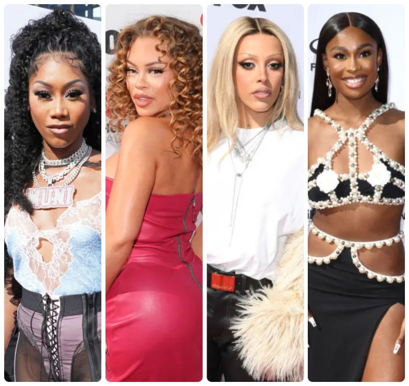 Muni Long, Latto, Doja Cat, Coco Jones & More Celebs Attend The 2023 iHeartRadio Music Awards