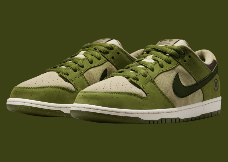 An Official Look At Yuto Horigome's Nike SB Dunk Low "Asparagus"