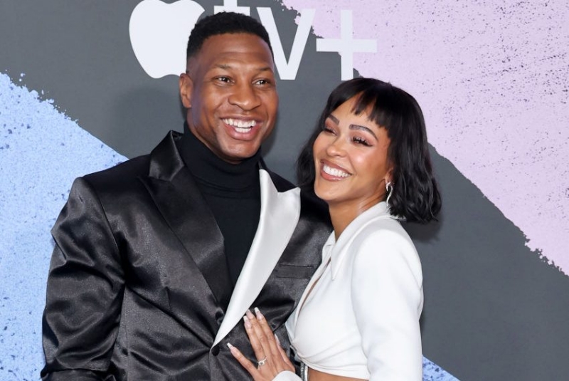 Coretta Coordination: Jonathan Majors & Meagan Good Rock Matching Fits For 'Number One On The Call S