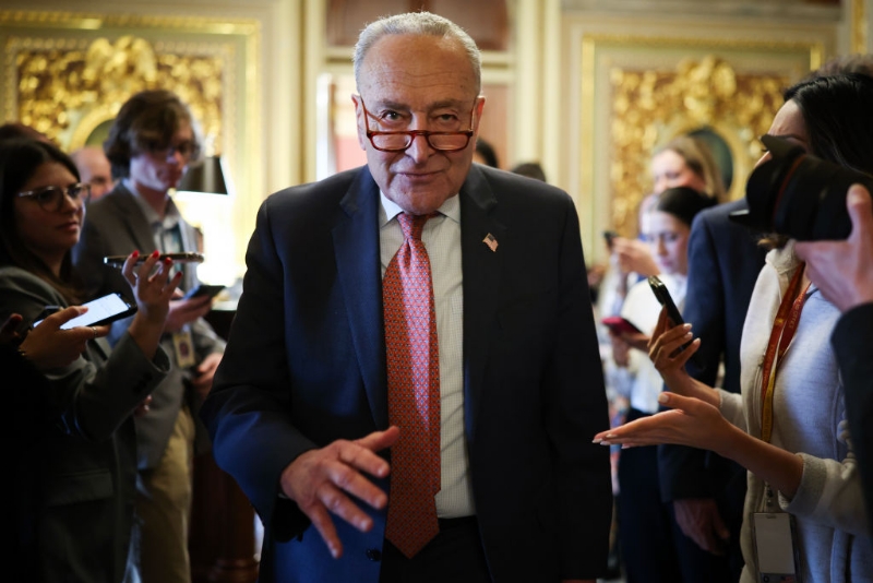 Chuck Schumer Ripped For "Cowardice" Over Shutdown Vote, Social Media Reacts