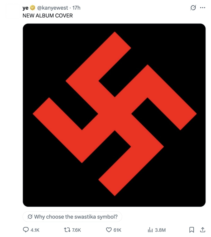 Kanye West Unveils Nazi-Inspired Logos For New Album "Bully" Cover Art & Sunday Service