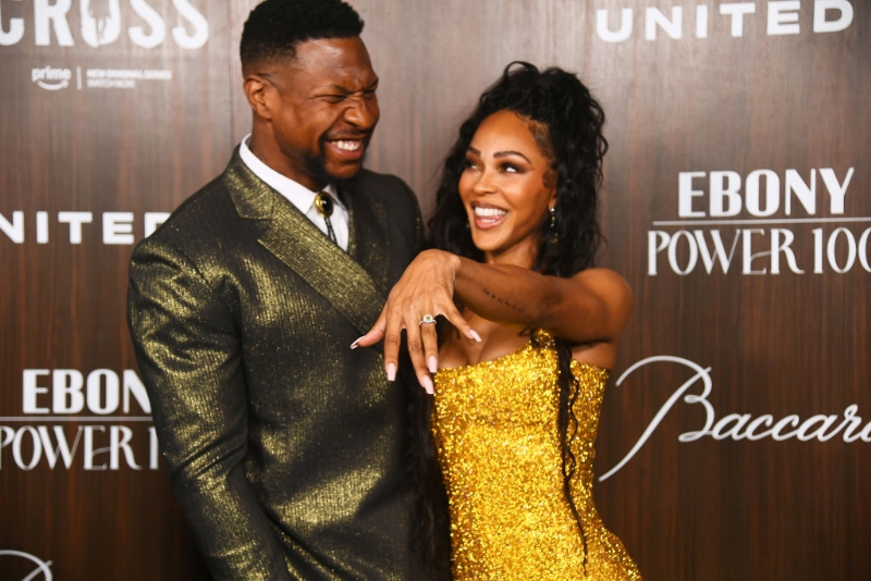 Congrats, Kang & Coretta! Jonathan Majors & Meagan Good Get Married Four Months After Announcing Eng