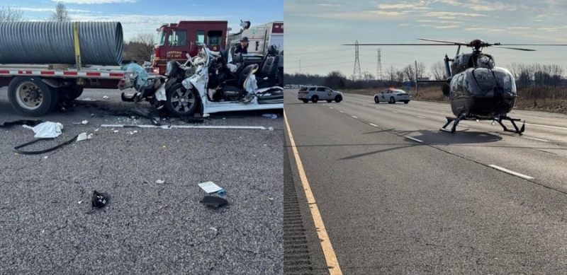 Anderson Fire: Driver airlifted after crash with semi