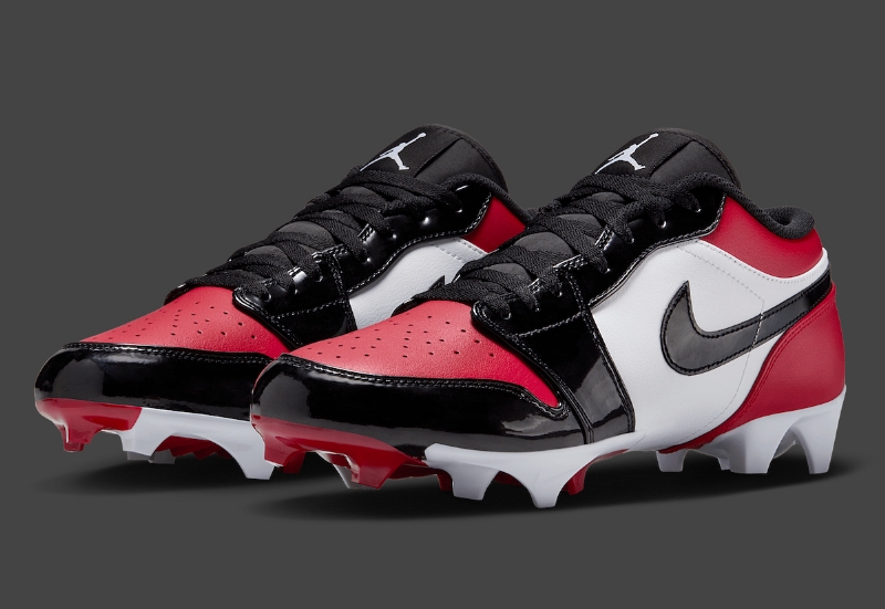 Air Jordan 1 Low TD Cleat "Bred Toe"