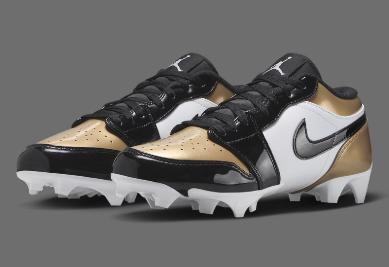 Air Jordan 1 Low TD Cleat "Gold Toe" Lights Up The Field