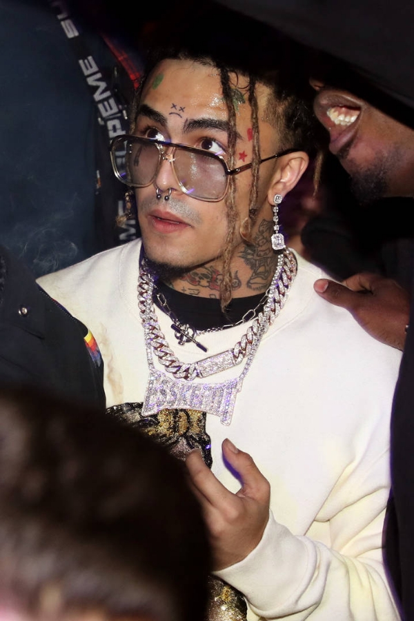 Lil Pump Poses With His "New Girlfriend" Paris Hilton