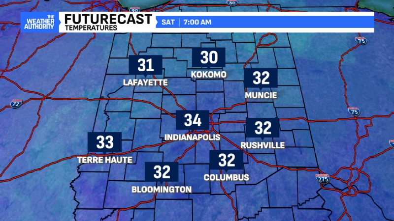Freeze Warning overnight before a fantastic weekend in central Indiana