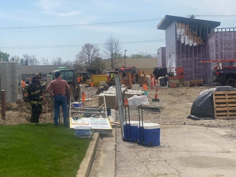 Brownsburg Wawa catches fire while still under construction