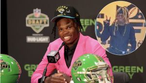 Lil Wayne Celebrates Alongside Travis Hunter at Draft