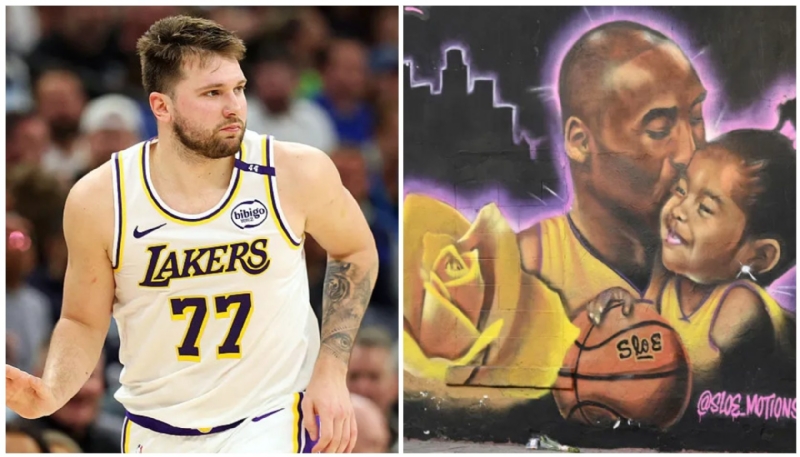 Luka Doncic Delivers His Greatest Assist Yet, Donates $5K To Help Restore Vandalized Kobe & Gigi Bry