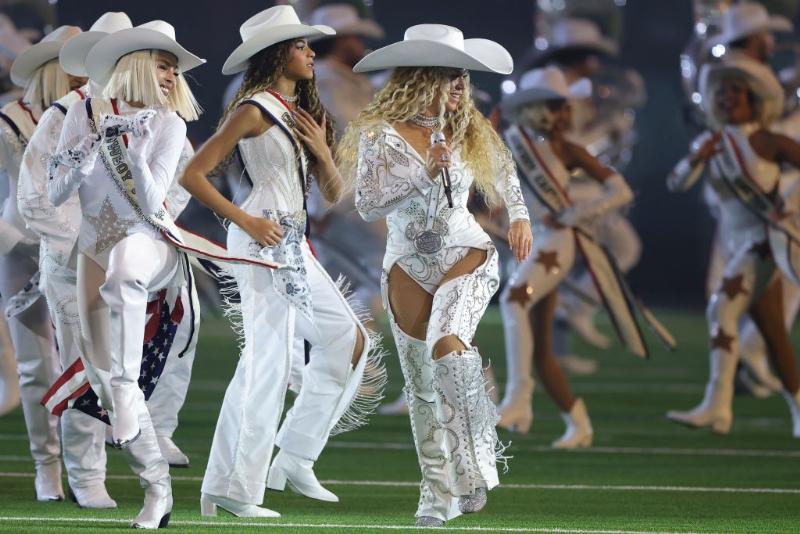 Blue Ivy & Rumi Steal The Show From Beyoncé During Opening Night of 'Cowboy Carter' Tour