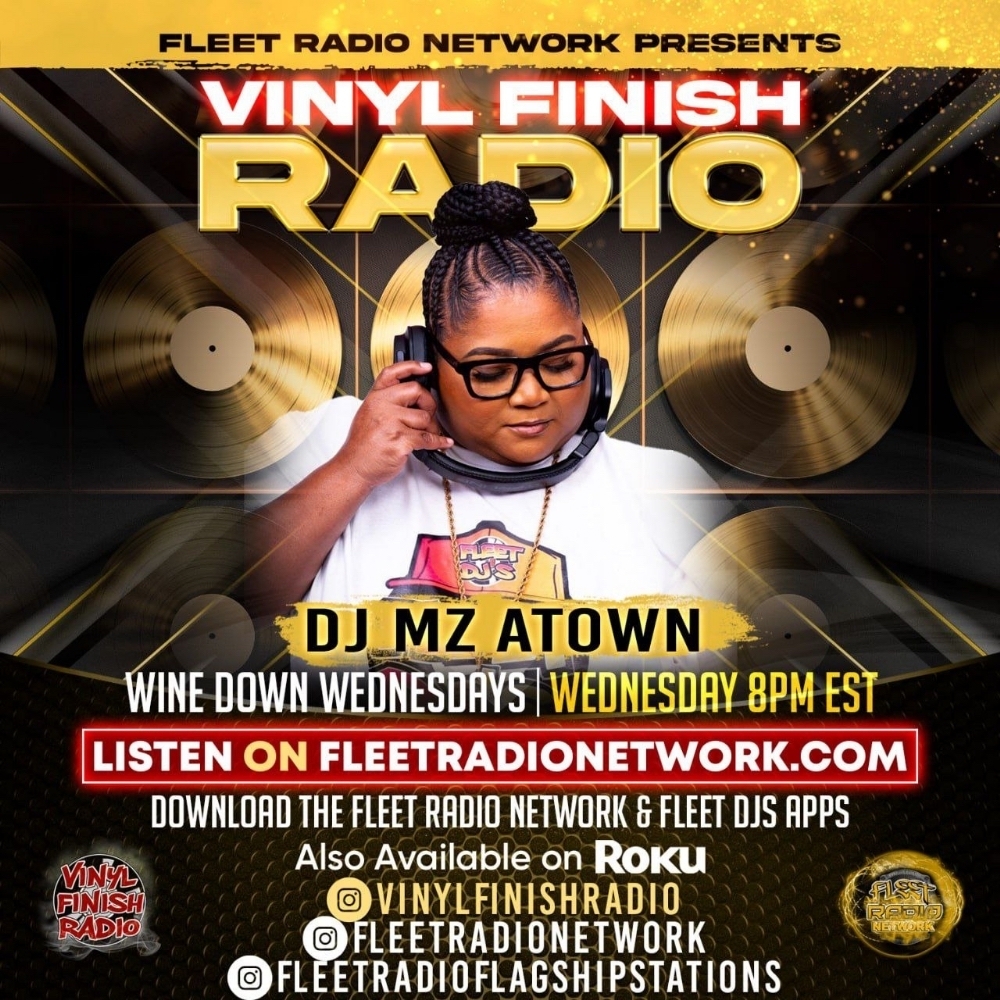 Wine Down Wednesday's w/ DJ MZ Town On Vinyl Finish Radio @8PM