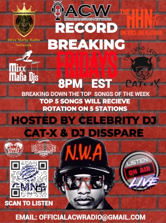 ACW 8PM WE BREAK MUSIC BEFORE ITS OUT HOSTED BY @celebritydjcatx @djdisspare