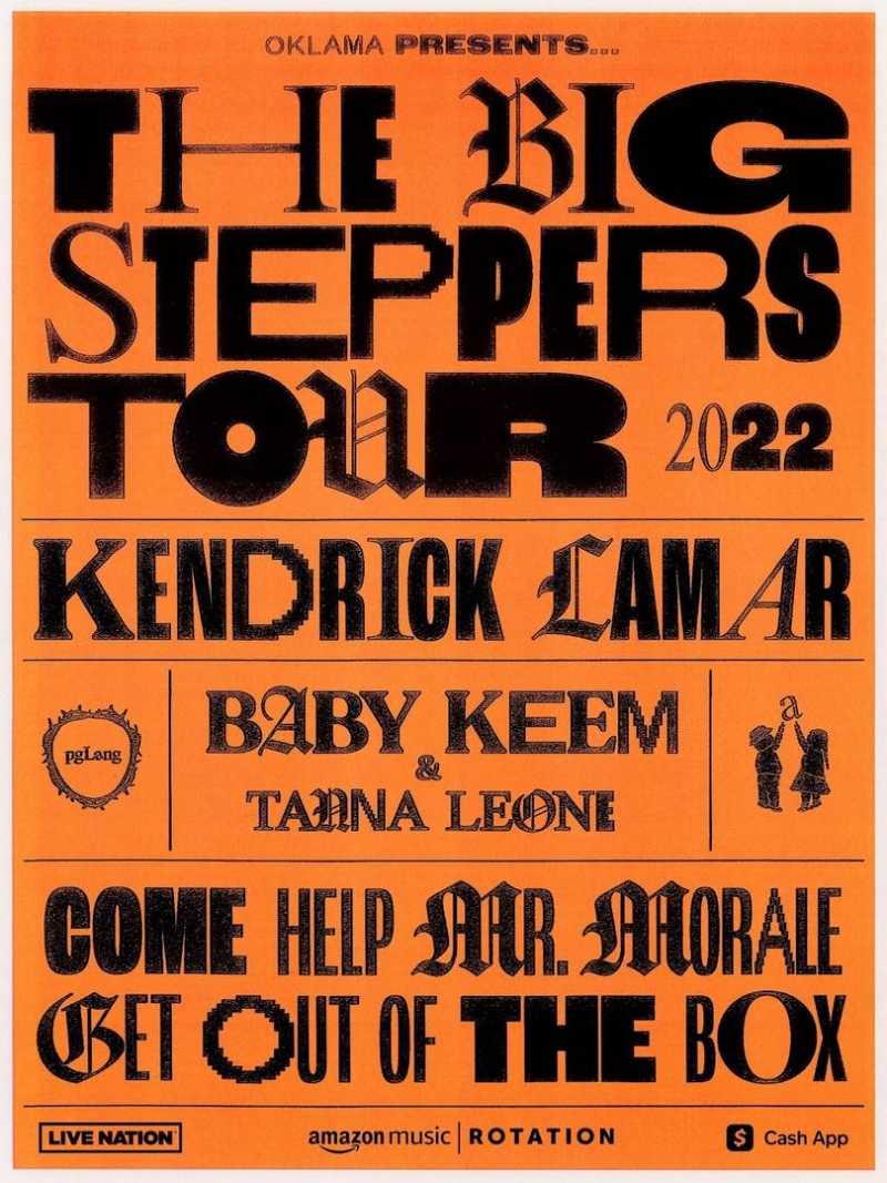 Kendrick Lamar Announces "The Big Steppers" Worldwide Tour With Baby