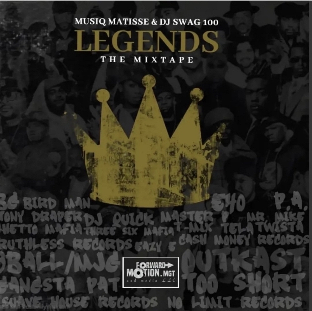 "LEGENDS ....The Mixtape ".....featuring @musiq_matisse...if your fan of 90's/early 2000's Southern
