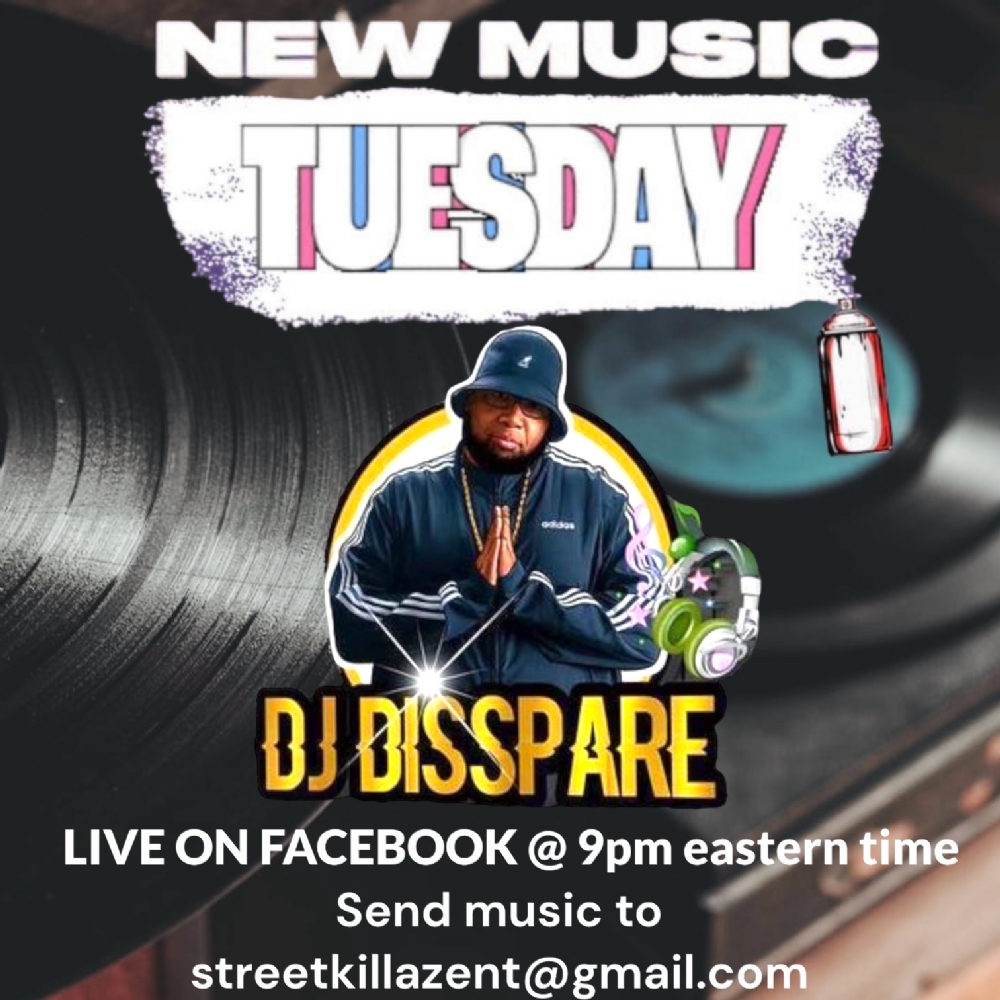 @djdisspare @deeveeuswon  live Tuesday on https://m.facebook.com/groups/newmusictuesday/?ref=share&m