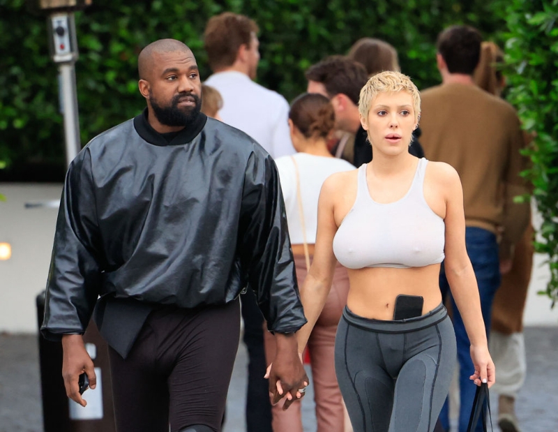 Are You Feeling These Get Ups? Kanye West And Bianca Censori Have A Casually Clad Coupled Up Outing