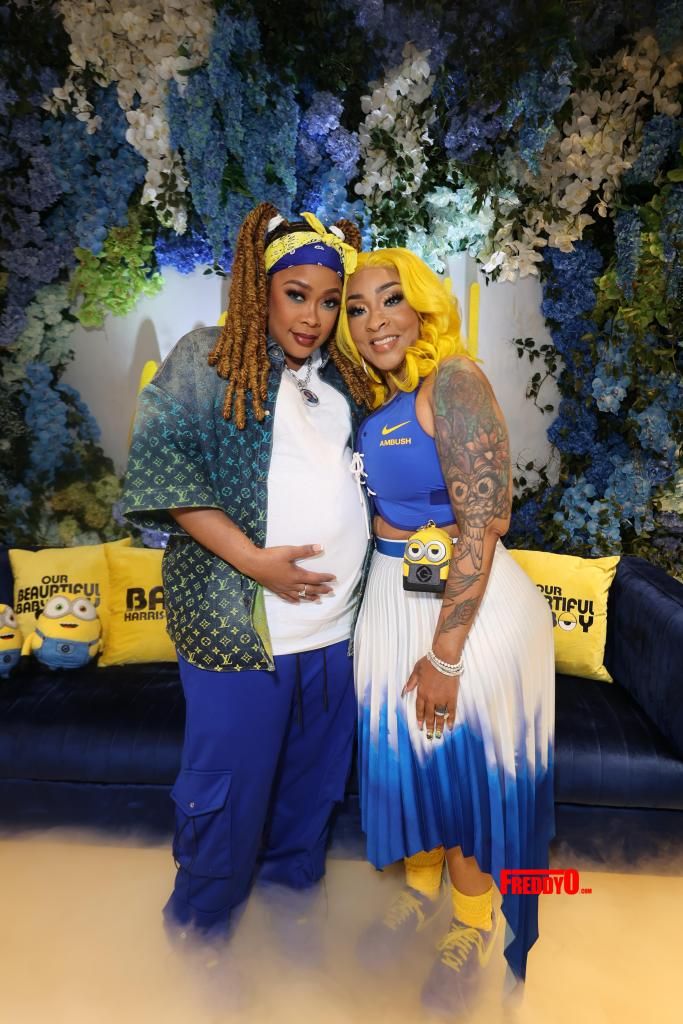 So Sweet! Here's A Look Inside Da Brat & Jesseca 'Judy' Dupart's 'Minions' Themed Baby Shower