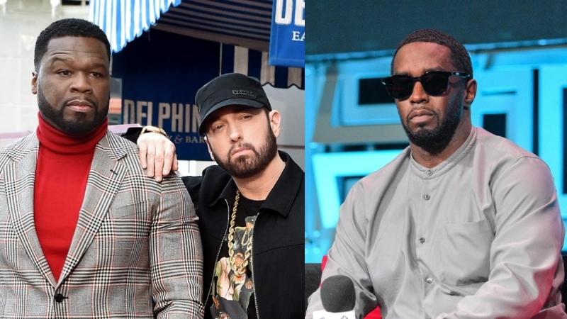 50 Cent Brings Eminem Into Diddy Trolling Campaign With Gay Joke