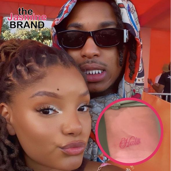 Halle Bailey & DDG Show Off Matching Tattoos In Honor Of Son Halo & Halle's 1st Mother's Day