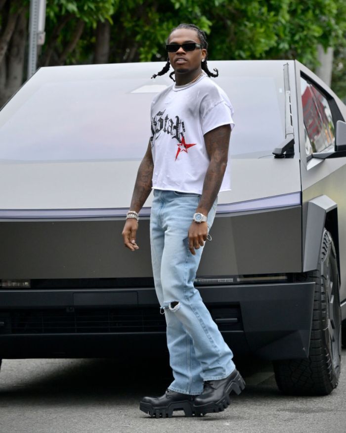 Pushin' 'P By Gunna':  ATL Rapper Flosses His New Streetwear Brand While Out And About In L.A.
