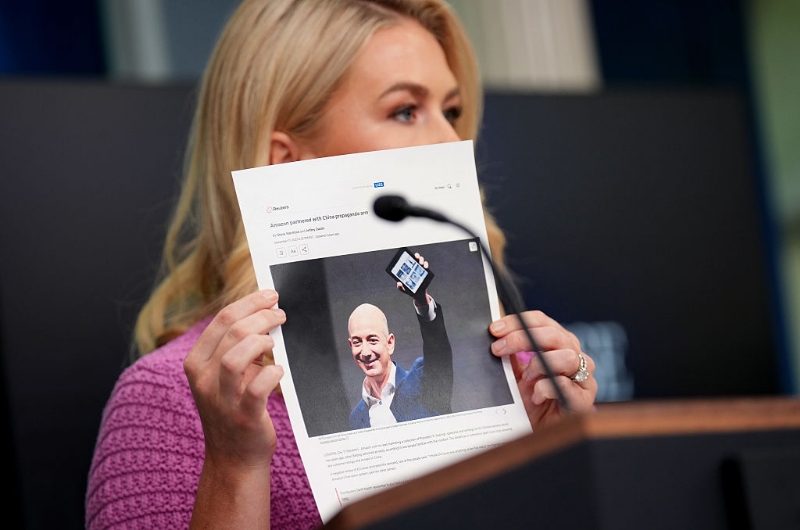 Folded: Jeff Bezos Drops Alleged Amazon Tariff Plan After White House Barks