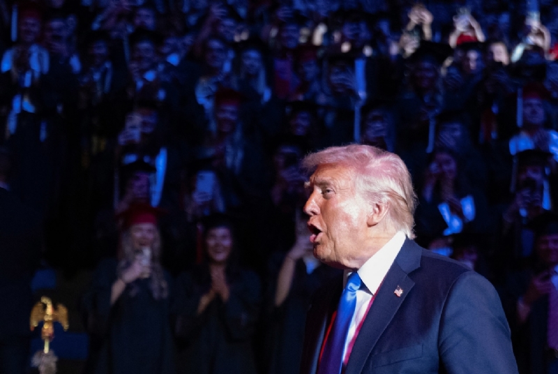 Fact check: Trump's University of Alabama speech filled with false claims