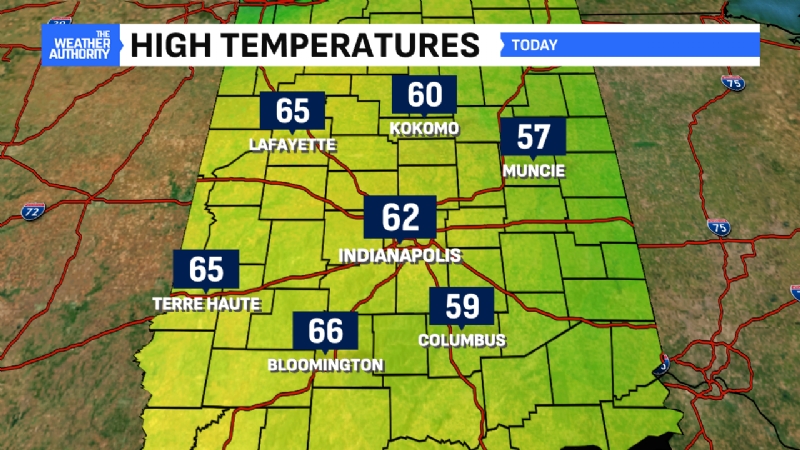 Soggy pattern underway with March-like temperatures in central Indiana