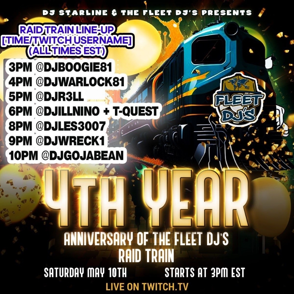 It's The Fleet DJ Raid Train 4th Year Anniversary