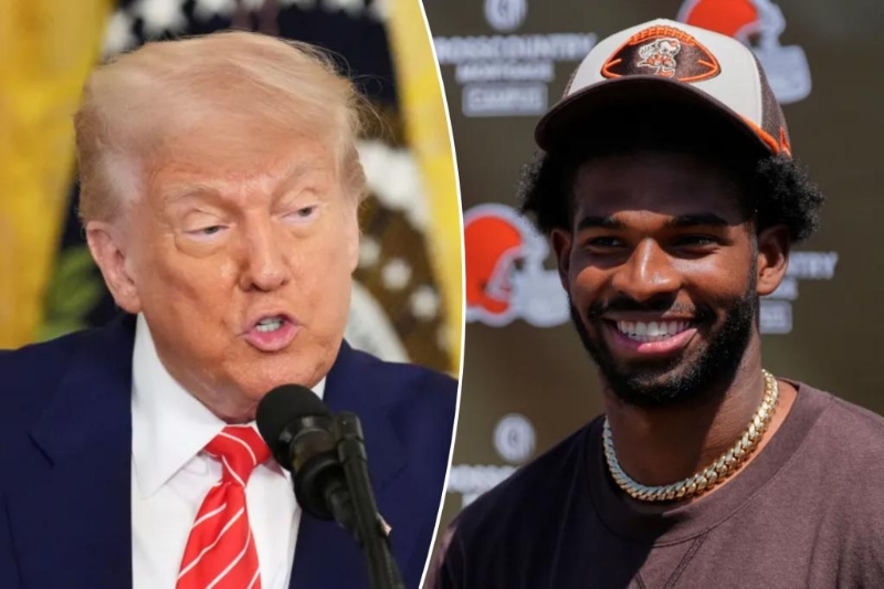 Shedeur Sanders responds to Trump ripping NFL teams for QB's draft...