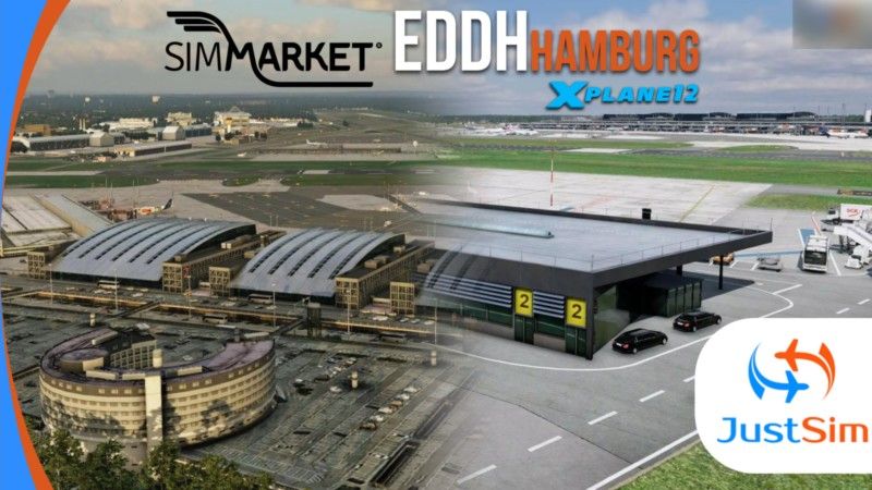 JustSim Releases Hamburg Airport for X-Plane 12