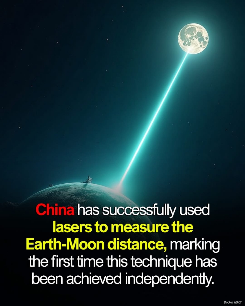 China achieves first-ever laser measurement of Earth-Moon distance