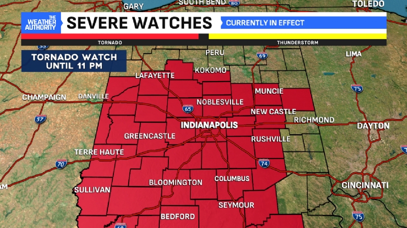 Rough weather expected Friday evening; Tornado watch issued