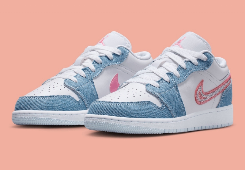 Jordan Brand Adds Sparkle With Air Jordan 1 Low "Denim Sequin"