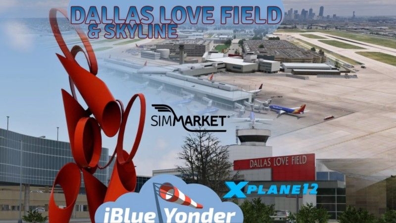iBlueYonder - Dallas Love Field & Dallas Skyline XP12