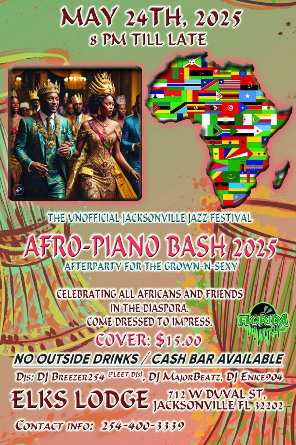 Afro-Piano Bash 2025 - 5/24 Duval Co, Fl. Tap-in for Details!